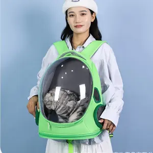 Cat out bag new transparent window portable pet outdoor animal carrier backpack breathable double shoulder dog large capacity