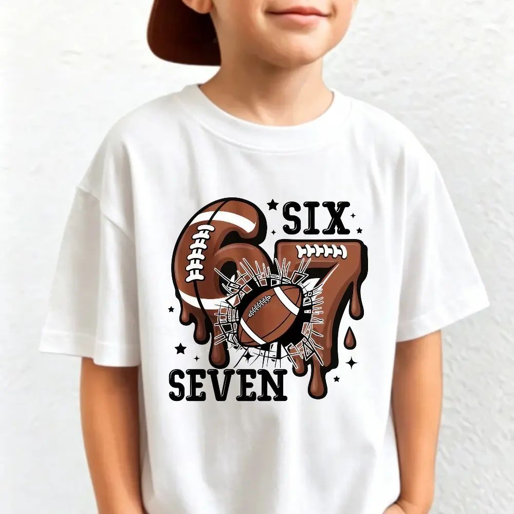 Game Day 67 Football T-Shirt, Six Seven Back To School Gift, 6 7 T-shirt