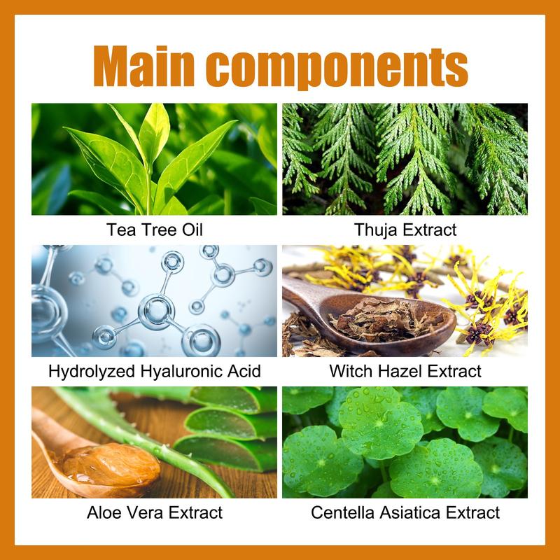 OUHOE Skin Tag Wart Remover Patches Tea Tree Oil Thuja Centella Asiatica Extracts Targeted Gentle Repair Soothing Hydrating Blemish Patches