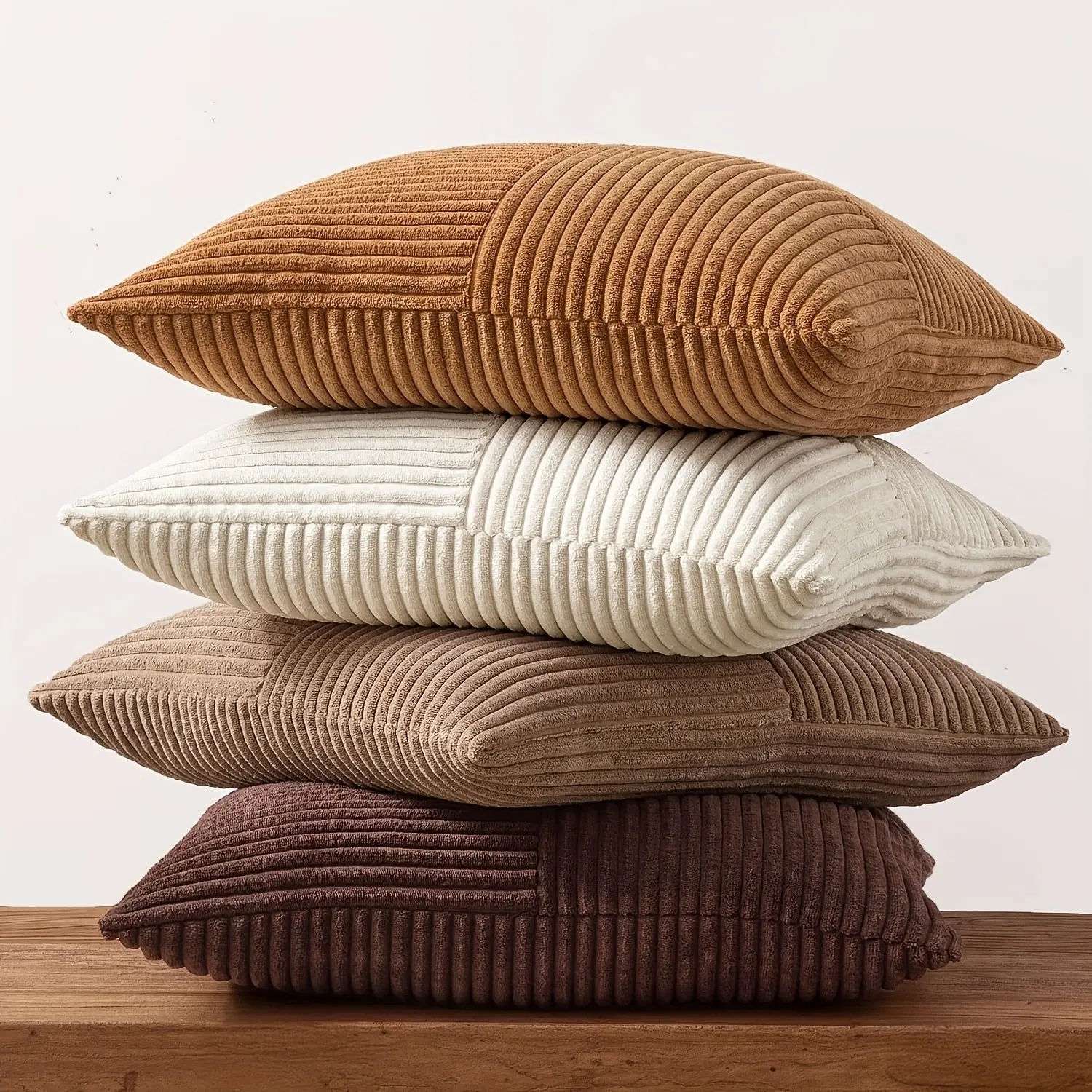 4pcs Vintage Velvet Patchwork Pillow Covers, Soft Texture Decorative Cushion Cases, Home Decoration, 45x45cm, No Insert Included