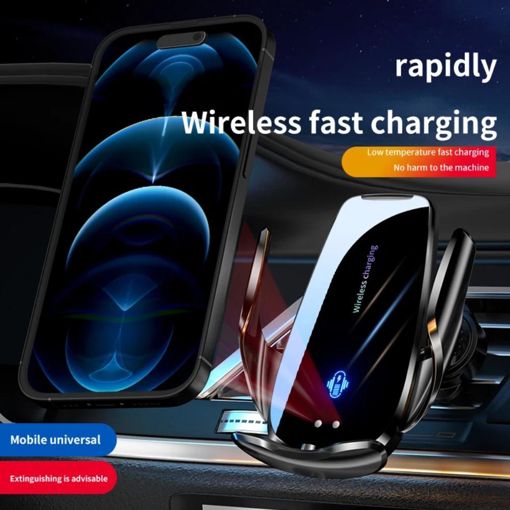 15W Wireless Car Charger, Wireless Fast Charging, Car Mobile Phone Magnetic Charging Holder, Auto Phone Wireless Charging Stand, Phone Accessories