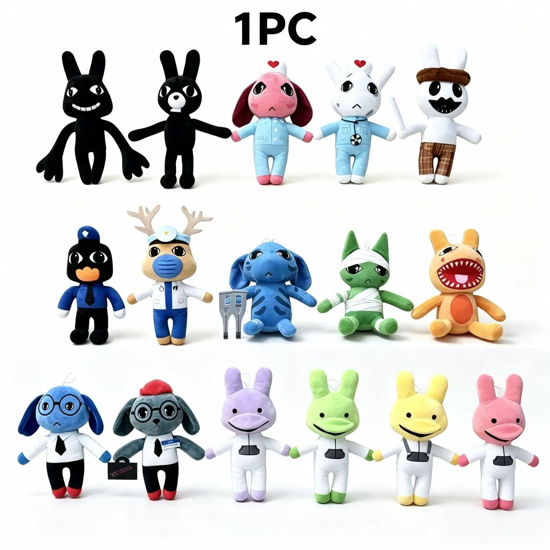 Animal Hospital Horror Game Doll, Plush Puppy Toy, Soft Stuffed Animal, Soft Filled, Cute Animal Decoration, Perfect Gift for Fans, Soft and Comfortable