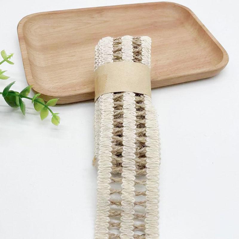 2m/roll Rural Style Jute Ribbons For Gift Packaging Diy Woven Retro Hemp Webbing Scrapbooking Handmade Christmas Wedding Decor