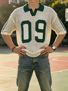 Men's Casual Knit Top, Comfortable and Stylish Pullover, Perfect for Daily Wear, Soft and Breathable Material, Ideal for All Seasons