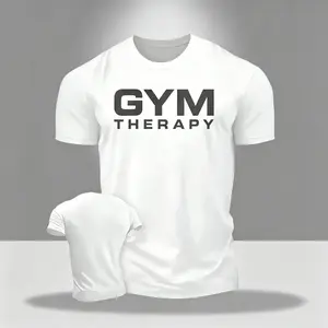 Men’s “Gym Therapy” Gym T-Shirt – Regular Fit Athletic Tee for Training, Workout & Everyday Wear