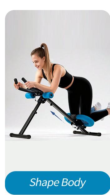 Home Core Training System - Foldable Adjustable Ab Trainer, Knee Support Abdominal Exercise Machine for Home Core Workout