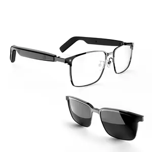 High-End AI Semi-Rimless SmartGlasses 164-Language Real-Time TranslationI Open-Ear HD Audio, Bluetooth Calls & MusicStylish Photochromic Lenses I Hands-Free,Lightweight & Comfortable for Daily Wear,Travel & Commuting I Easter gift