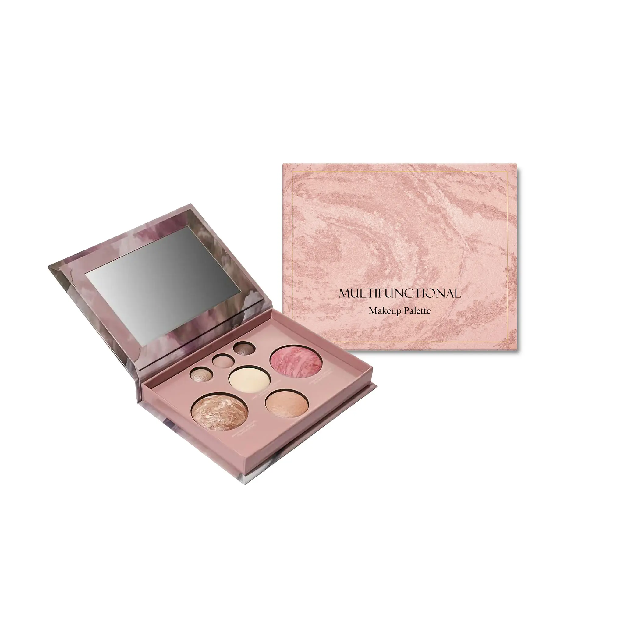 AMZ Multi-Functional Makeup Tray, Eyeshadow, Contouring, Blush And Highlight, One Tray For Multiple Uses, Daily Portable Makeup Tray