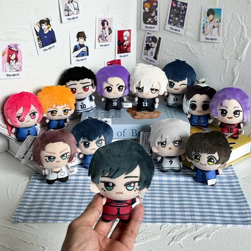 Unisex 10cm Mini Blue Lock Plush Doll Pendant Toy - Featuring Seishiro Nagi, Isagi Yoichi, Chigiri, Bachira Meguru - for Collectors, Gift-Giving, No