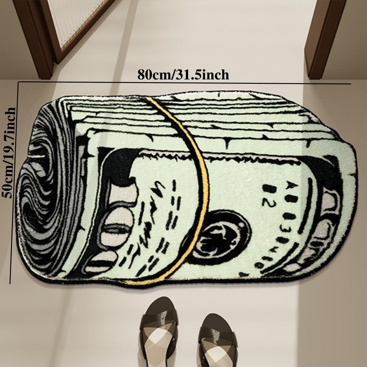 Creative Dollar Pattern Rug, 1 Count Non-slip Soft Floor Mat, Washable Area Rug, Print Rug, Home Decor for Living Room Bedroom Bathroom, Bedroom Decor Creative Dollar Pattern Rug, 1 Count Non-slip Soft Floor Mat, Washable Area Rug, Print Rug, Home Decor for Living Room Bedroom Bathroom, Bedroom Decor