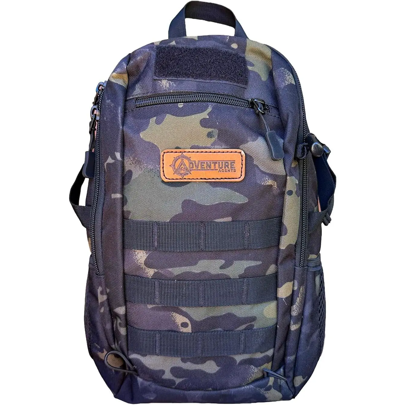 Gear Small Tactical Backpack, Official Merch Camo Daypack with MOLLE, Chest Strap & Water Bottle Pocket