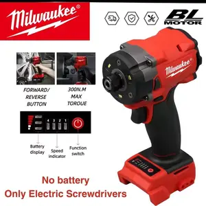 Milwaukee Rechargeable Impact Driver - New Quality Upgrade, Strong Driving Force, Long Life & Easy to Control Compact Corded, Power Tool Drill