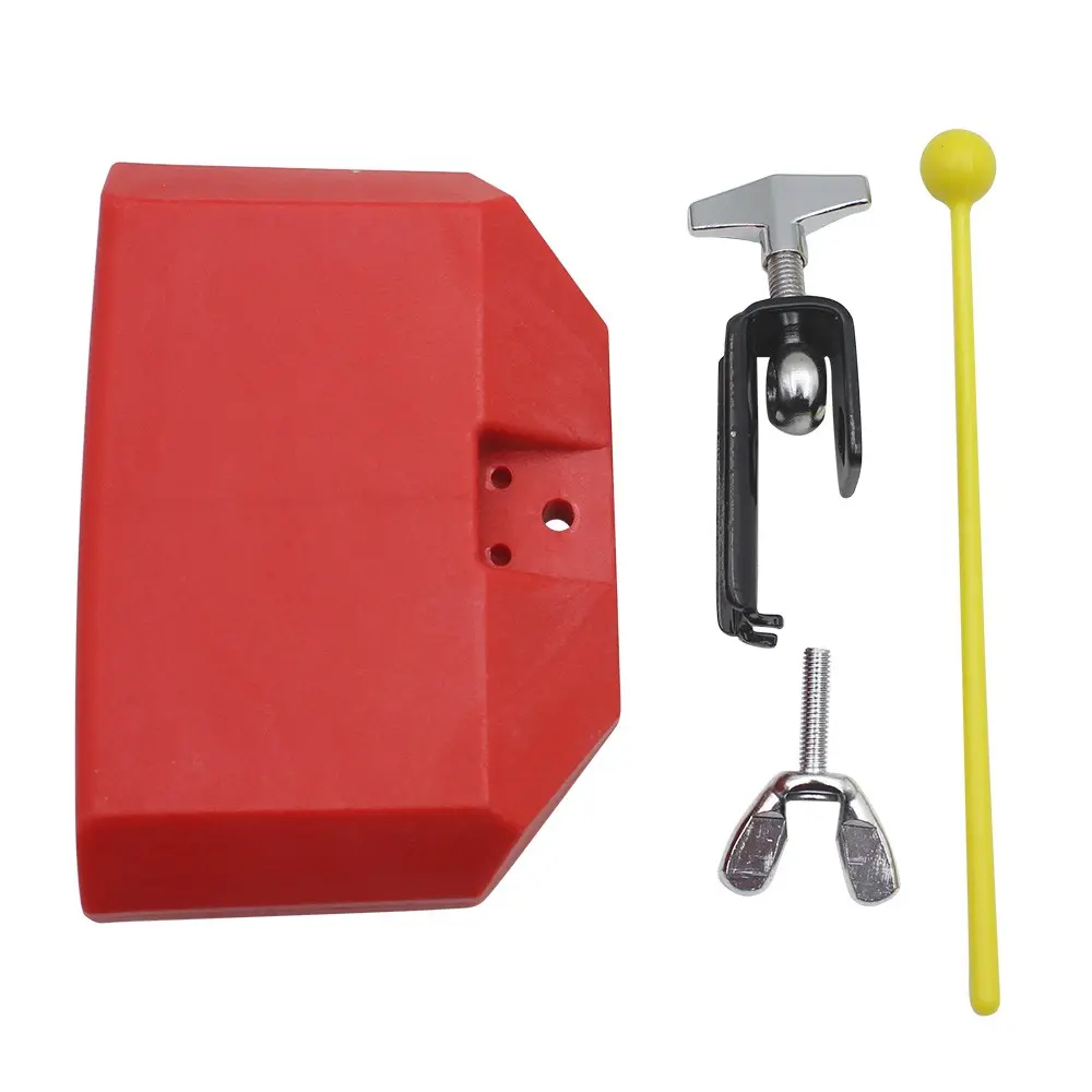 Orff Percussion Abs Square Drum Sticks Plastic Cowbell High-Low Tone Drum Kit Accessories Fish Drumsticks