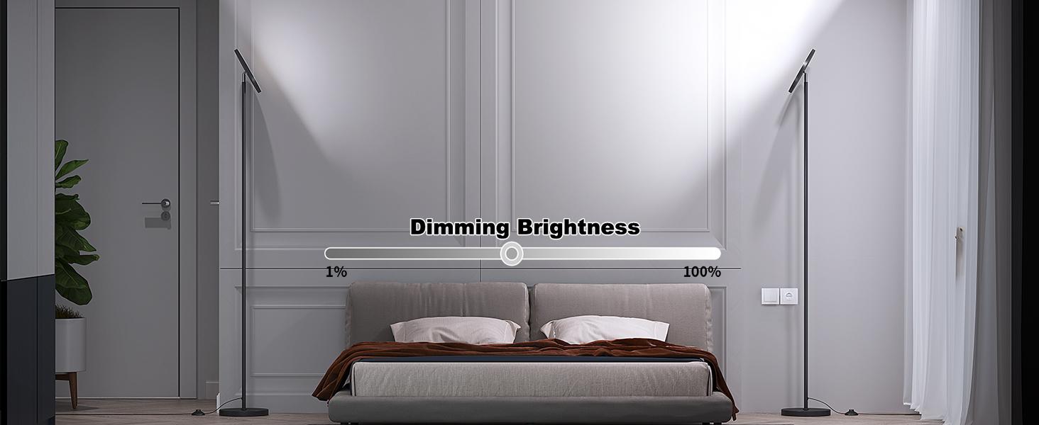 Floor Lamp for Living Room, 32W/3000LM Super Bright LED with Remote Control – 69" Tall Standing Lamp, Stepless Dimmable, Modern Torchiere Corner Lamp for Bedroom and Office