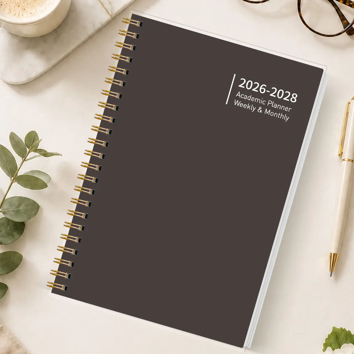 A5 Spiral Bound Planner 2026.7-2028.6, 24-Month Academic Year Planner, Coil, Reference Calendar, Notes Section, Monthly Weekly Planner