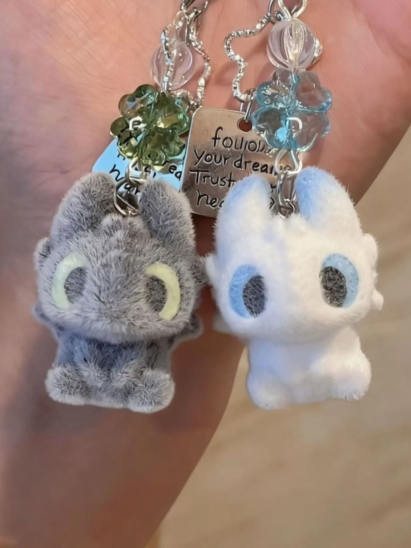 Cute Cartoon Rabbit Bag Charm, Bow Design, Butterfly Pattern, All Seasons, Keychain Decor, Purse Accessories, Bag Accessory for Women & Girls, Bunny Keychain