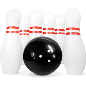 Inflatable Giant Bowling Game for Family - 14" Ball & 6 Oversized 22" Pins, Blow Up Yard Game Set for Backyard Camping Beach Indoor Playroom, Portable Easy Setup Party Activityfidget toys