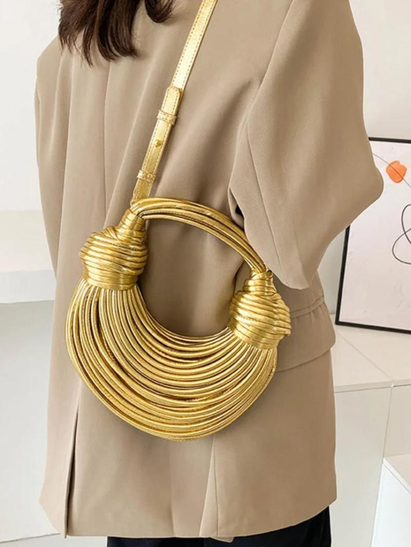 2026 Women's Fashionable Plain Color Handbag, Casual Versatile Handbag for Daily Used,  Girl Fashionable Shopping Bag, Textured Handbag, Shoulder Bags, Handbag Sling Bag, Unique Bags, Crescent Handbag