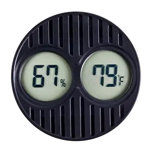 CIGAROL Mini Digital Hygrometer & Thermometer for Humidors -- Indoor/Outdoor Temperature & Humidity Gauge for Greenhouse, Incubator, Reptile Terrarium & Jars, ?F/?C(Pack of 1)