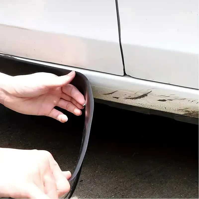 1m car side skirt bumper protector, universal rubber scratch resistant edge guard