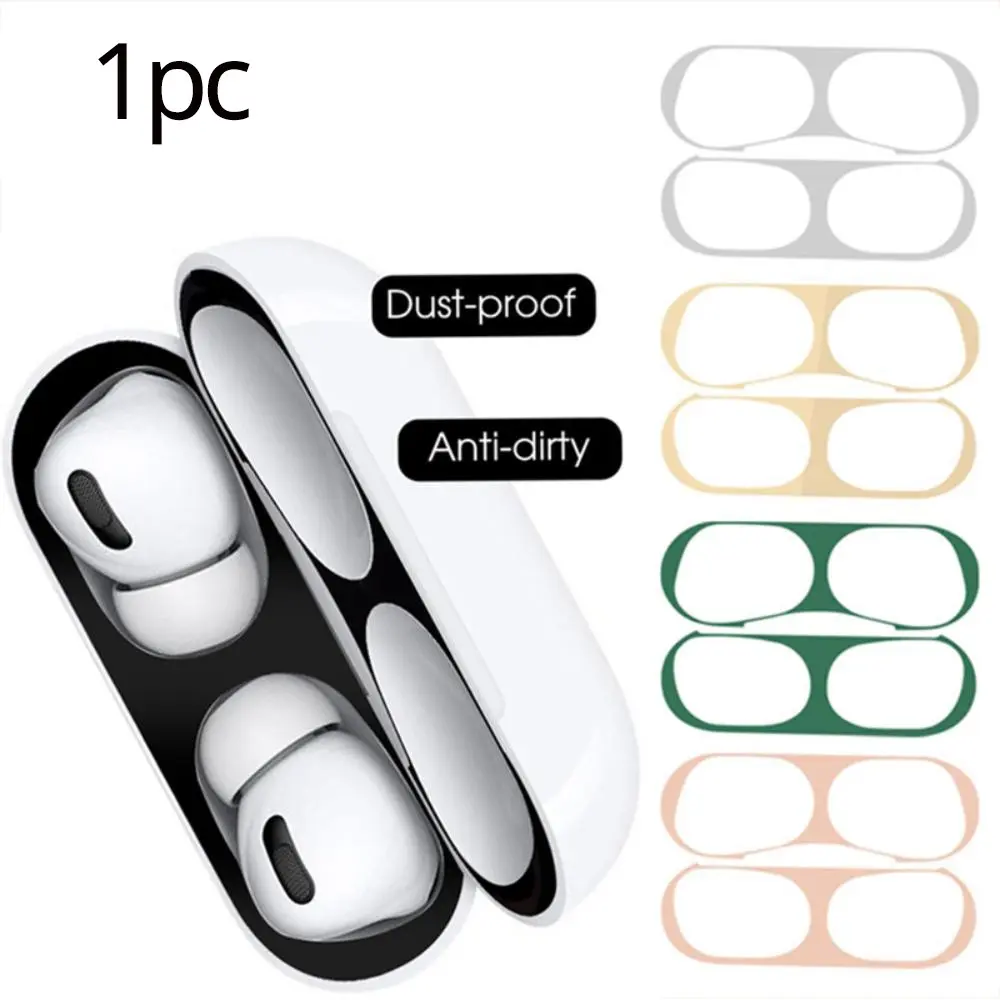 Dust-proof Scratch Proof Cover for Apple AirPods Pro 2 Bluetooth Headset Dust-proof Inside Protection Film Metal Stickers Audio