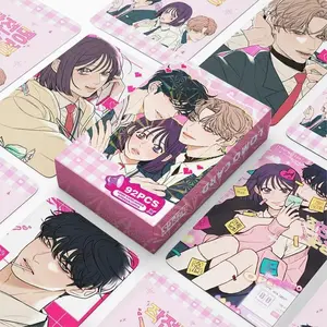 92PCS Korean Manhwa Codename: True Love LOMO Cards Set - Go EunHyuk & Baek Dohwa Photo Cards with Mini Stickers