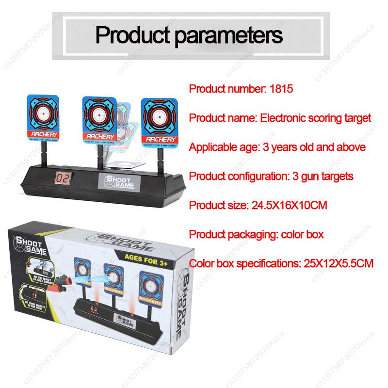 Electronic Scoring Target Electric Dart Target Mobile Automatic Return Soft Bullet Gun Outdoor Practice Shooting Battle gel balls