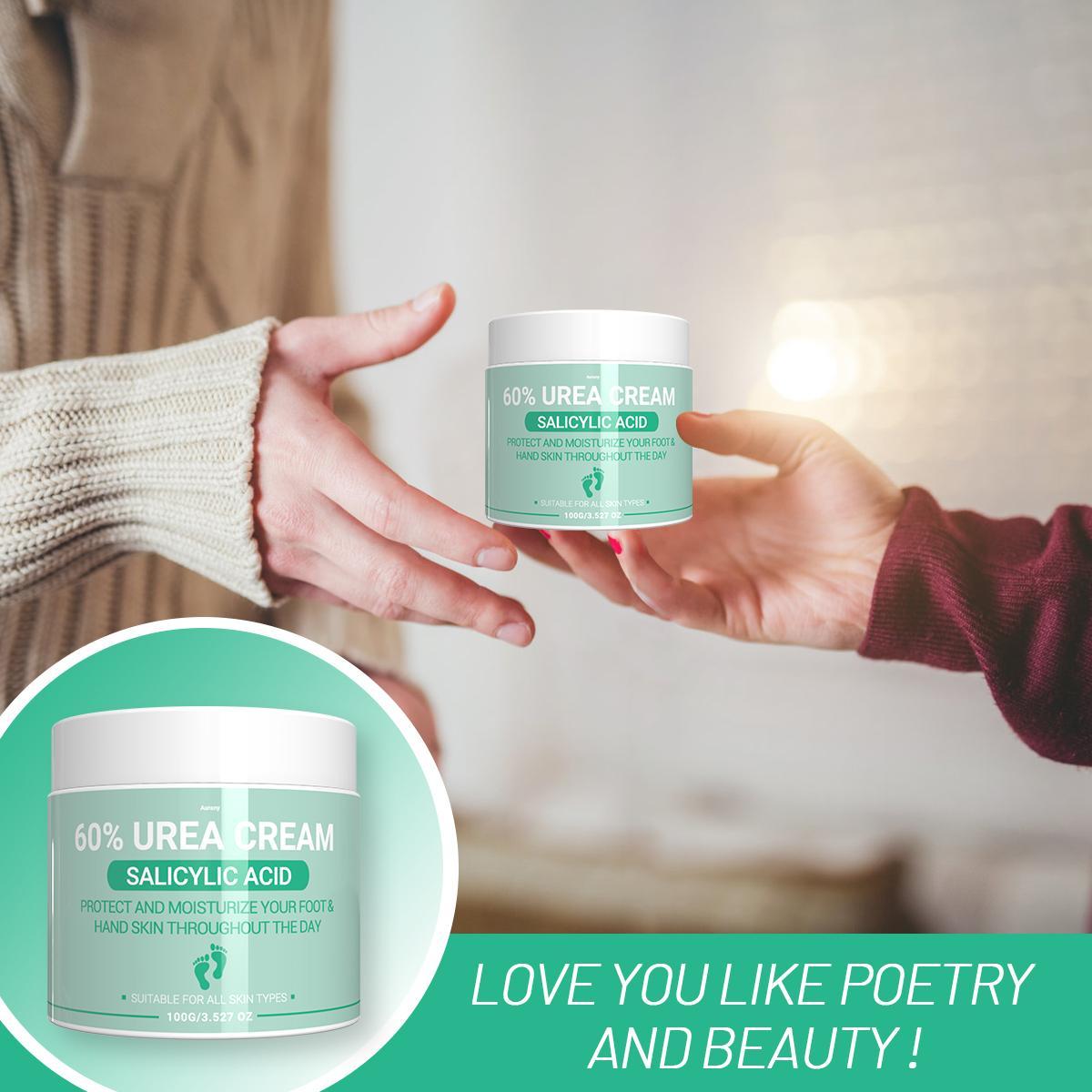 60% Urea Cream, Moisturizing Nourishing Hydrating Foot Care Cream for Soothing Dry Skin, Smoothing Foot Care Product for Daily Use