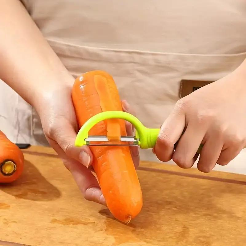 Stainless Steel Peeler Set, 3 Counts/set Multifunctional I & Y Shape Peeler for Fruits, Vegetables, Potato Peeler, Vegetable Cutter, Vegetable Cutting Slicer, Vegetable Peelers For Kitchen, Kitchen & Gadgets, Kitchenware