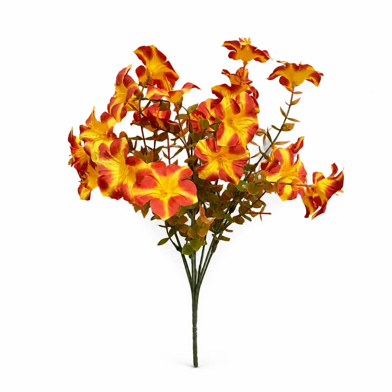 Artificial Large Morning Glory Bouquet - Faux Flowers for Outdoor Patio Landscaping, Wedding, Halloween & Thanksgiving Decor