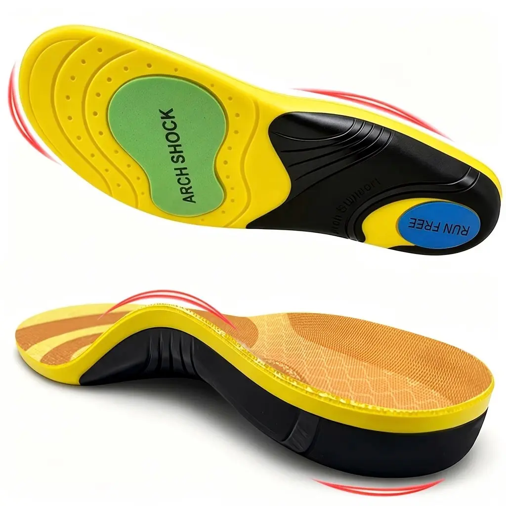 Plantar Fasciitis Shoe Insoles, Arch Support Corrective Insoles, Relieve Flat Feet and High Arches Pain, Comfortable Footwear for Daily Use
