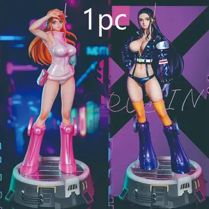 One Piece Figure Nami Robin Egg Island Future Island Anime Model Collectible Desktop Decoration Gift, Not Plated with Precious Metal