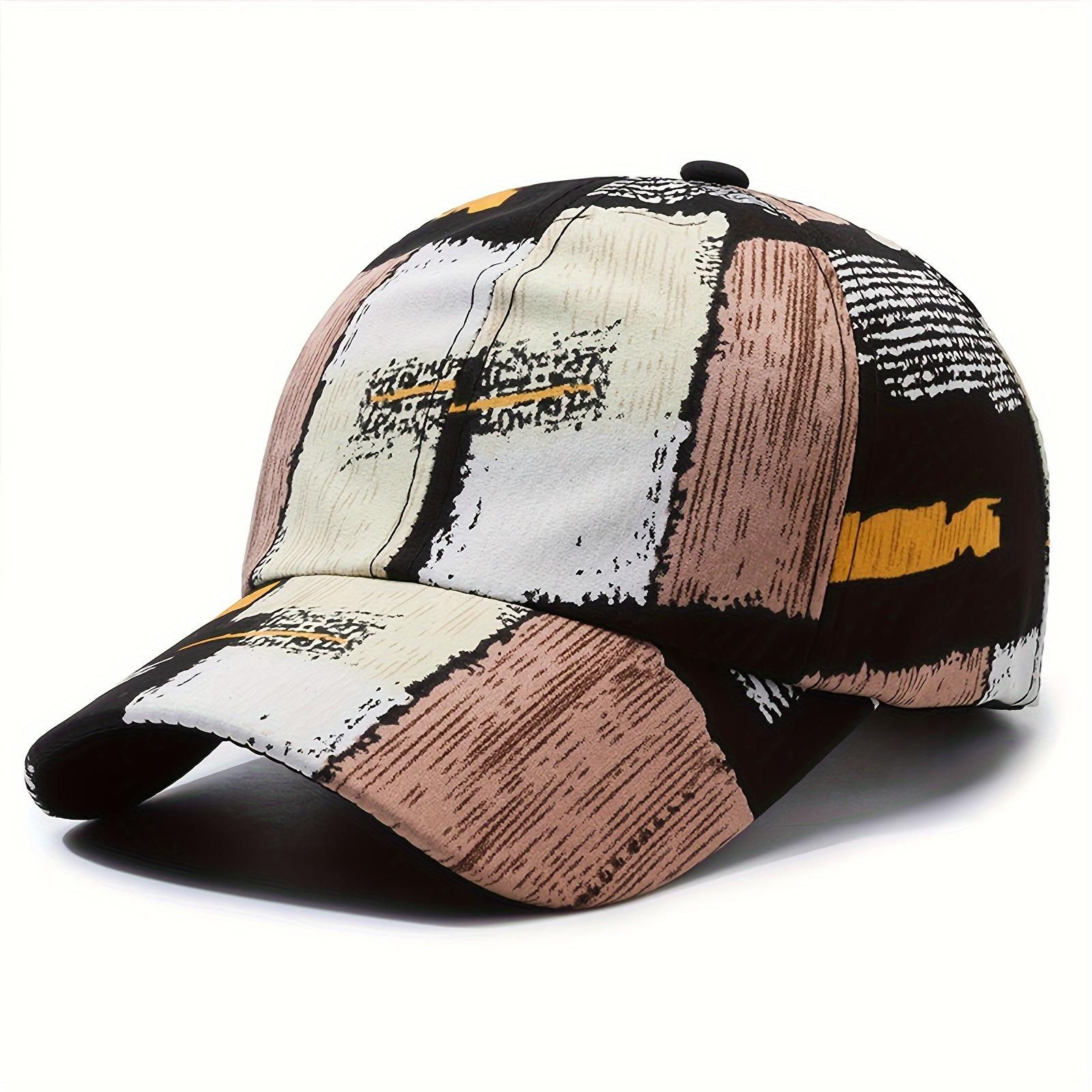 New Trendy Graffiti Checkered Unisex Baseball Cap