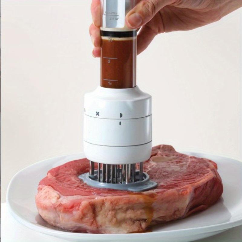 Meat Injector Kit for Tender Steaks, Professional Chef-Approved Injector for Flavoring and Tenderizing, Essential BBQ Grill Accessory Meat Injector Kit for Tender Steaks, Professional Chef-Approved Injector for Flavoring and Tenderizing, Essential BBQ Grill Accessory