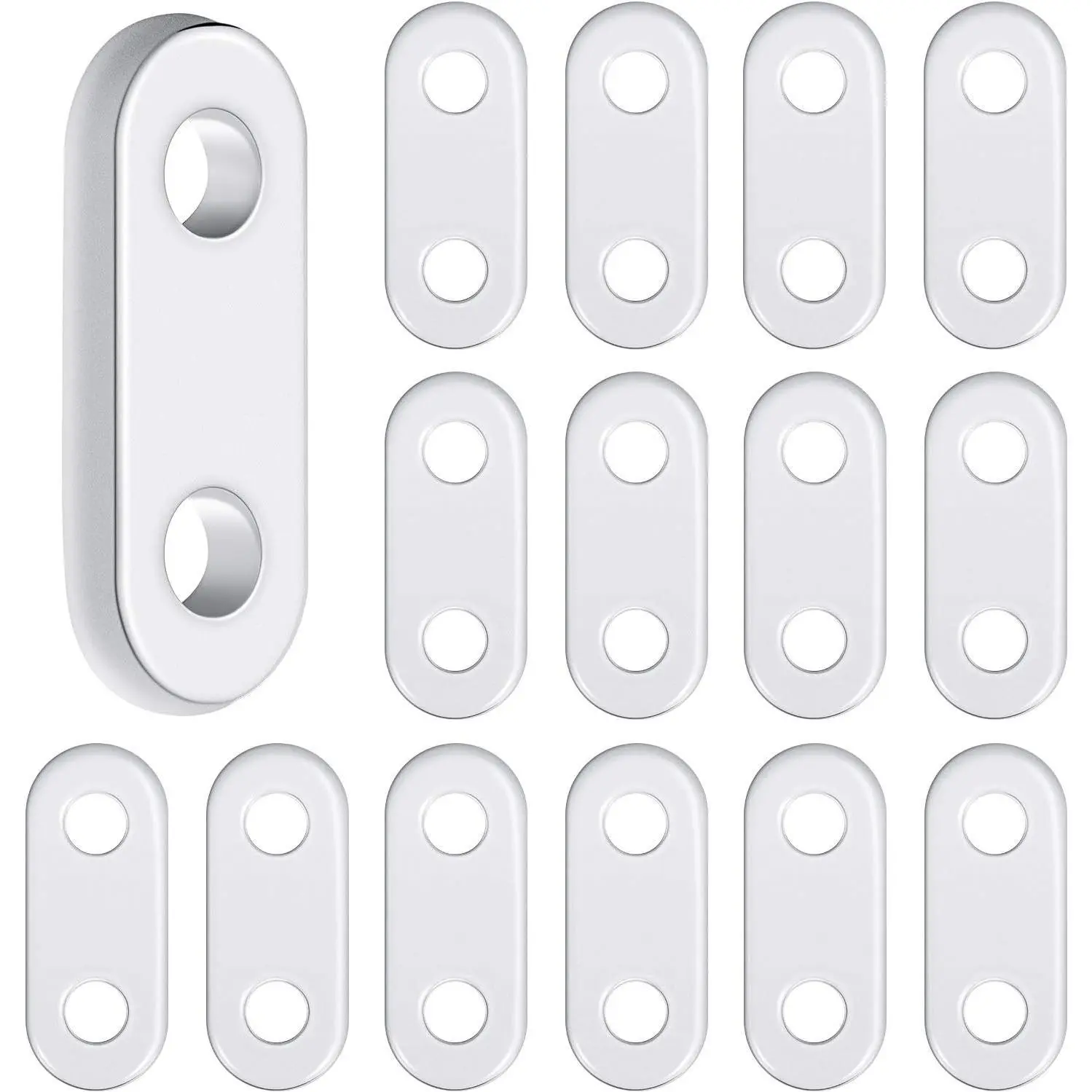 20 Pieces Curtain Weights Curtain Iron Weights White Bedroom Window Pendant Iron Accessories for Home Tablecloth Flags
