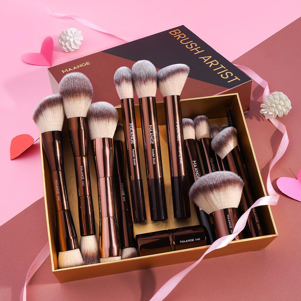Professional Makeup Brush Set, Aluminum Tube Design, Available in 7/13/20 Pieces, Ideal for Cosmetic Application