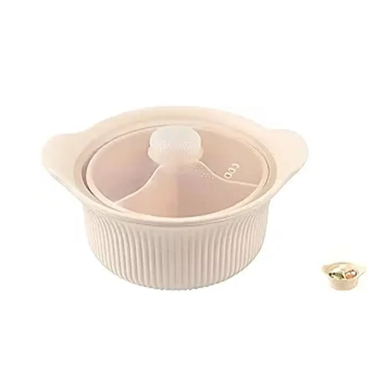 Silicone Microwave Steamer Basket, Compact Lightweight Design, Oven and Dishwasher Safe, 4-In-1 Microwave Pot, Easy Clean, Food Grade