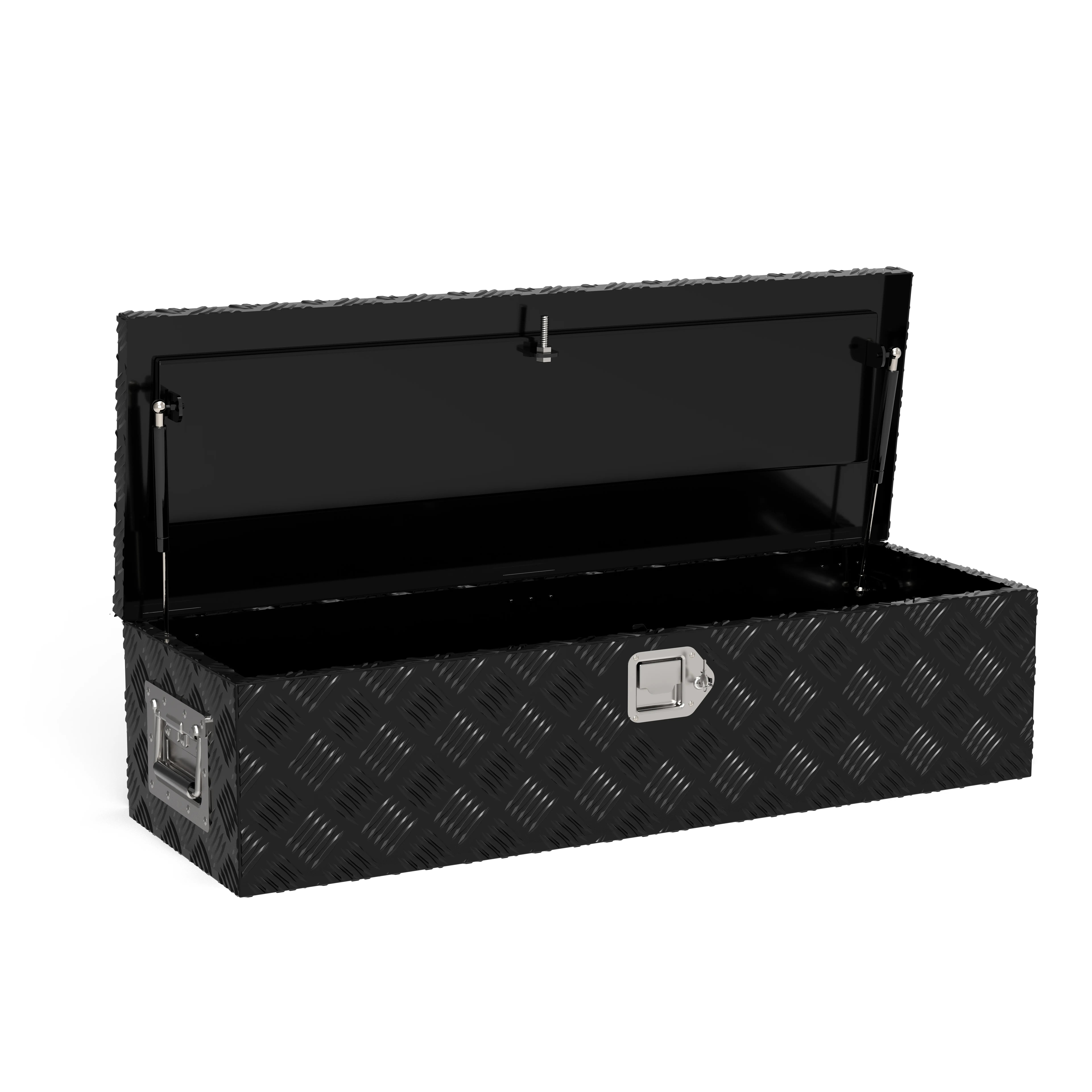 XKV Heavy Duty Storage Aluminum Truck Tool Box Storage,39 * 13 * 10" w/Lock and Keys Waterproof Tool box Designed For Pickup Truck,Black Bar Chest Box Organizer For Pickup,Truck Bed,RV,Trailer