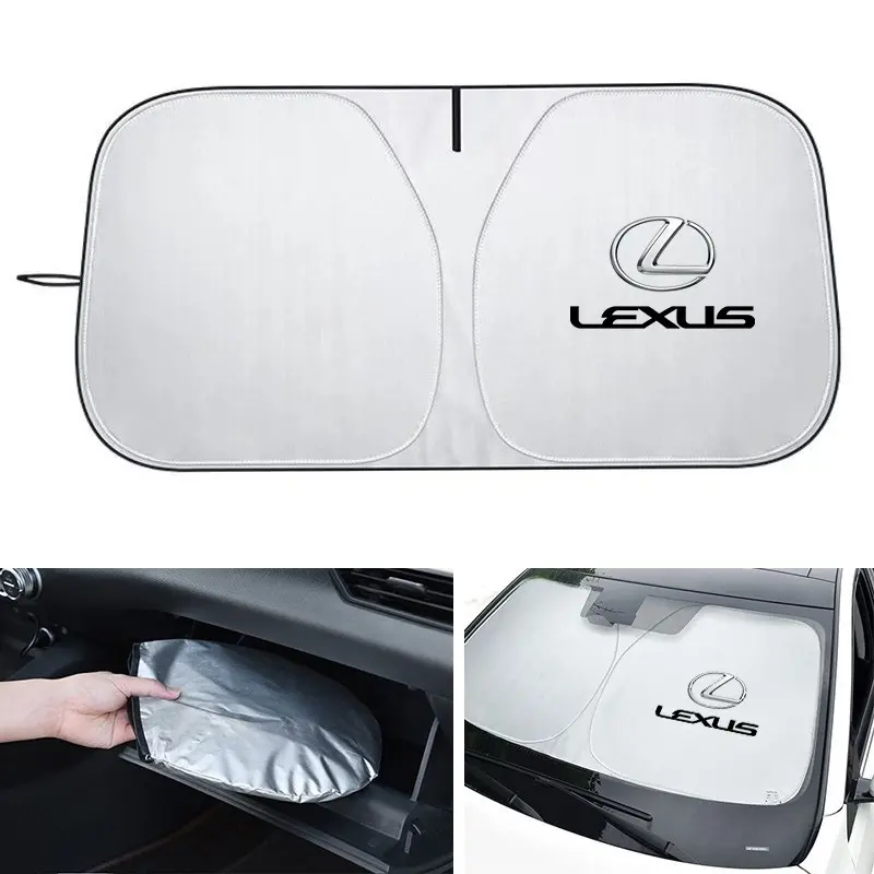Foldable Car Sunshade Cover, UV Shield Sunshade Umbrella, Front Windshield Protection, UV Resistant, for Various Lexus Models