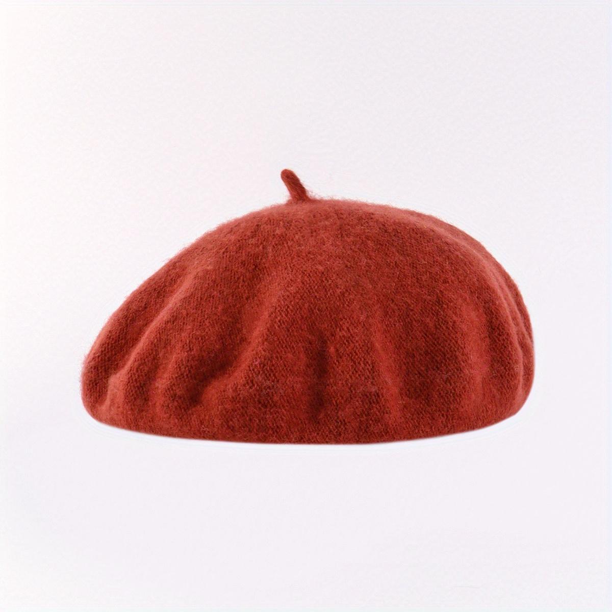 A 30g Beret in a Plain Design, Featuring a Y2K Candy Color Palette for a Sweet Look. This Versatile and Warm Beret Is Perfect for Women's Casual Fashion in Autumn and Winter