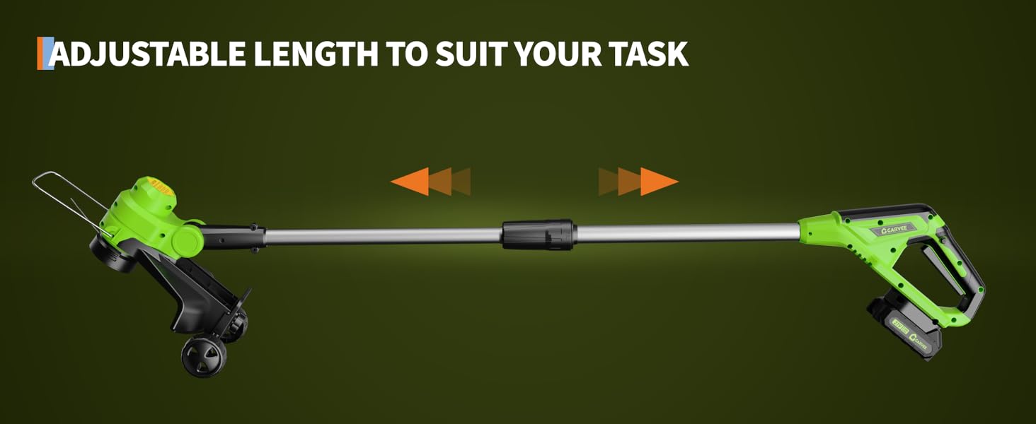 20V Weed Wacker Cordless with 2 x 2.0Ah Batteries & Charger, 12'' Electric Weed Eater String, Grass Trimmer with 8 Replacement Line, Battery Powered String Trimmer for Lawn Yard Patio Garden