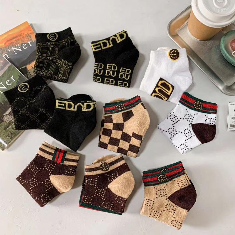 10/20 Pairs of Hot Selling Men's Fashionable, Elastic, Comfortable, Breathable Boat Shaped Low Cut Knitted Ankle Socks, Sports Socks, Suitable for Daily Outdoor Activities and Holiday Gifts Menswear Tropical SpringStatements