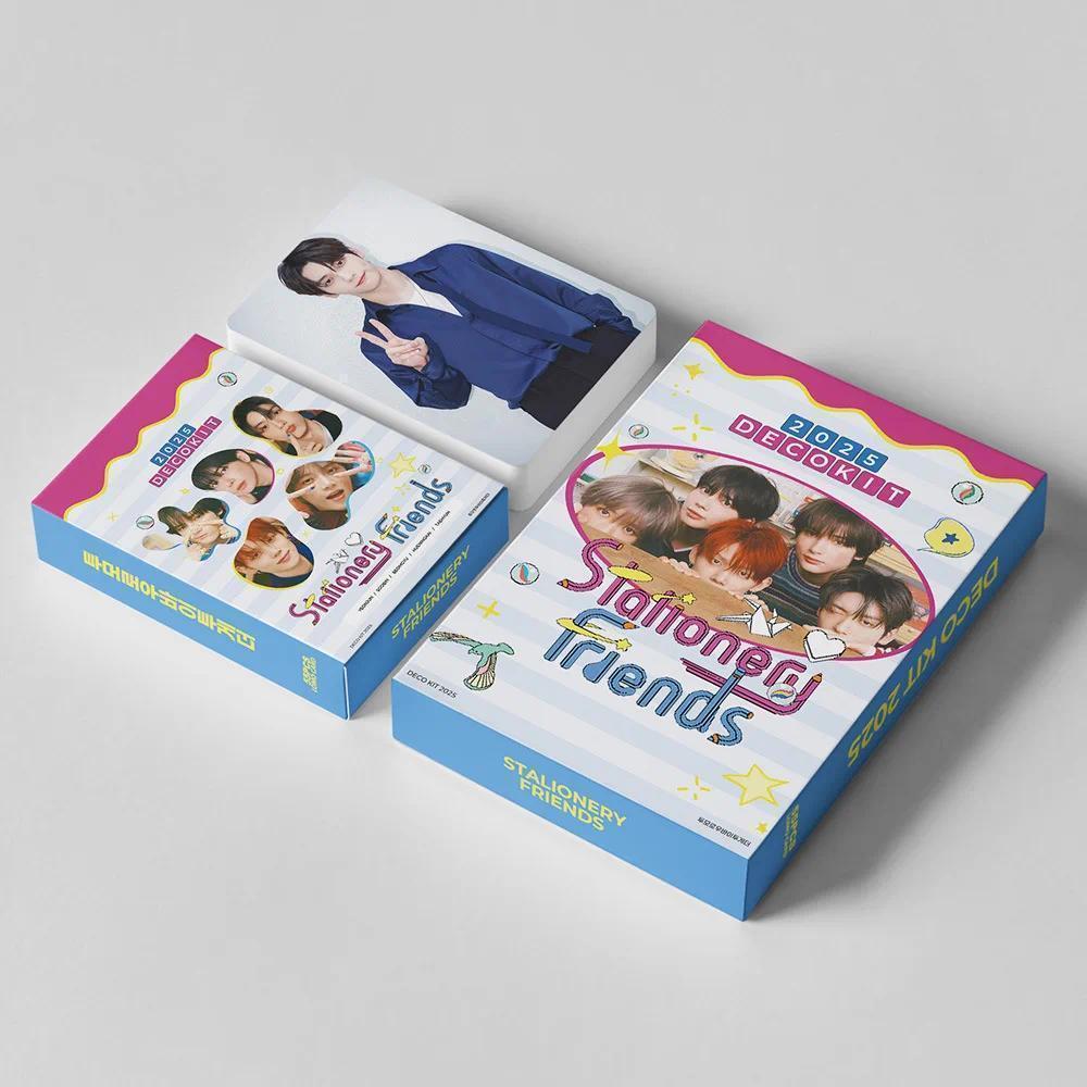 55pcs/set Kpop Photo album DECO KIT TXT Yeonjun Soobin Beomgyu Lomo Cards Photocards for Fans Collcetion High Quality HD Postcar