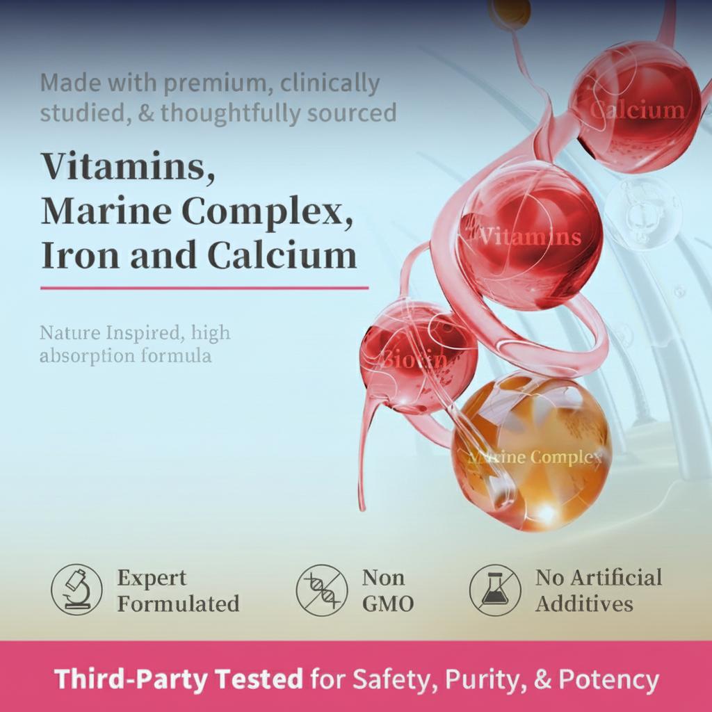 HiPlus Advanced Hair Support Gummies for Women with Biotin, Collagen, Zinc & Iron Promotes Hair Strength, Natural Wellness Daily Support Pineapple Flavor, 90 Gummies (45-Day Supply)