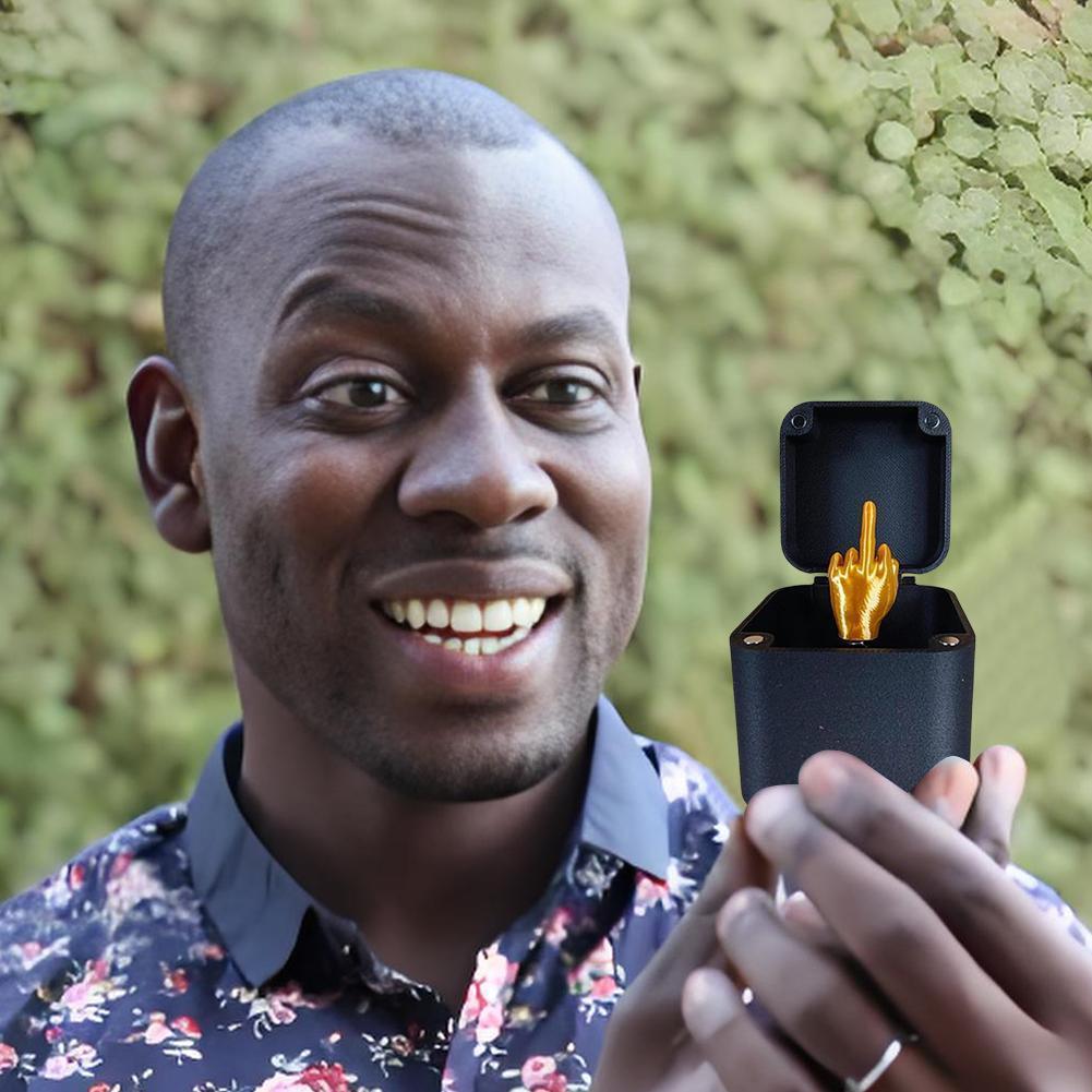 Middle Finger Surprise Gift Box Annoying Gift Box Funny Middle Finger Box Christmas Fun Prank Gift