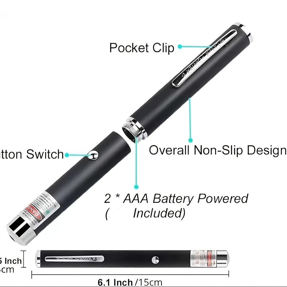 1/2/3pcs Laser Pointer Red Green Purple Laser Pointer Projection Teaching Demonstration Pen Night, Portable Handheld Flashlight For Cats And Dogs, Pet Interactive Laser Presentation Led Fathersdaygift