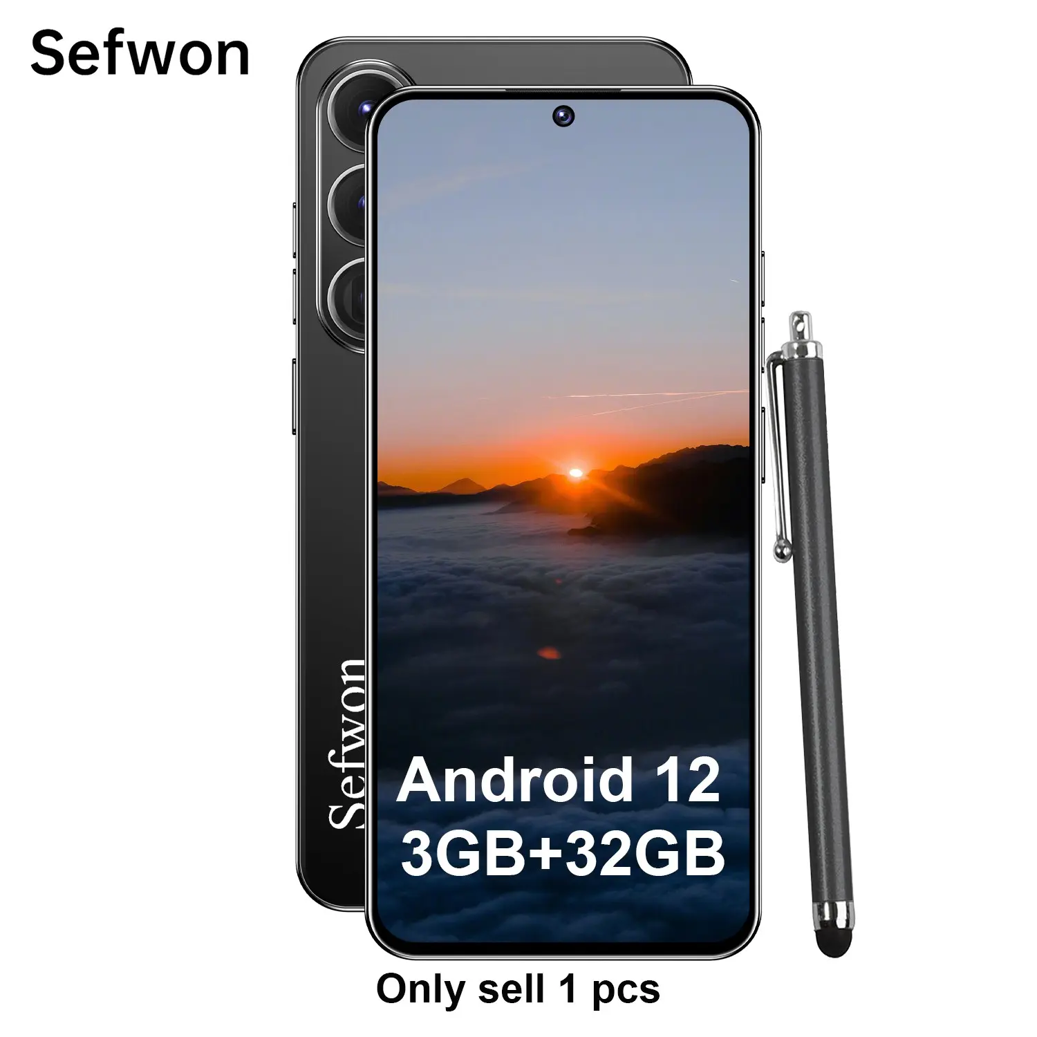 Sefwon2026 S25 Max Android Phone, 3200mah Battery, 5mp+13mp Camera, 4g Network, Dual Sim, 6.56-Inch Screen, Octa-Core Cpu, Android 12, 3gb+32GB Storage