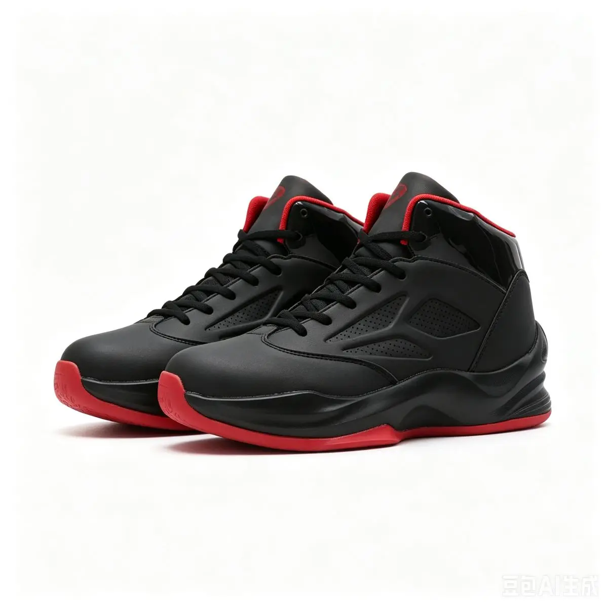 Mid-Top Embossed Basketball Sneakers with Shock Absorbing Hollow Sole, All-Season Trainers for Gym/Indoor, Casual City Streetwear