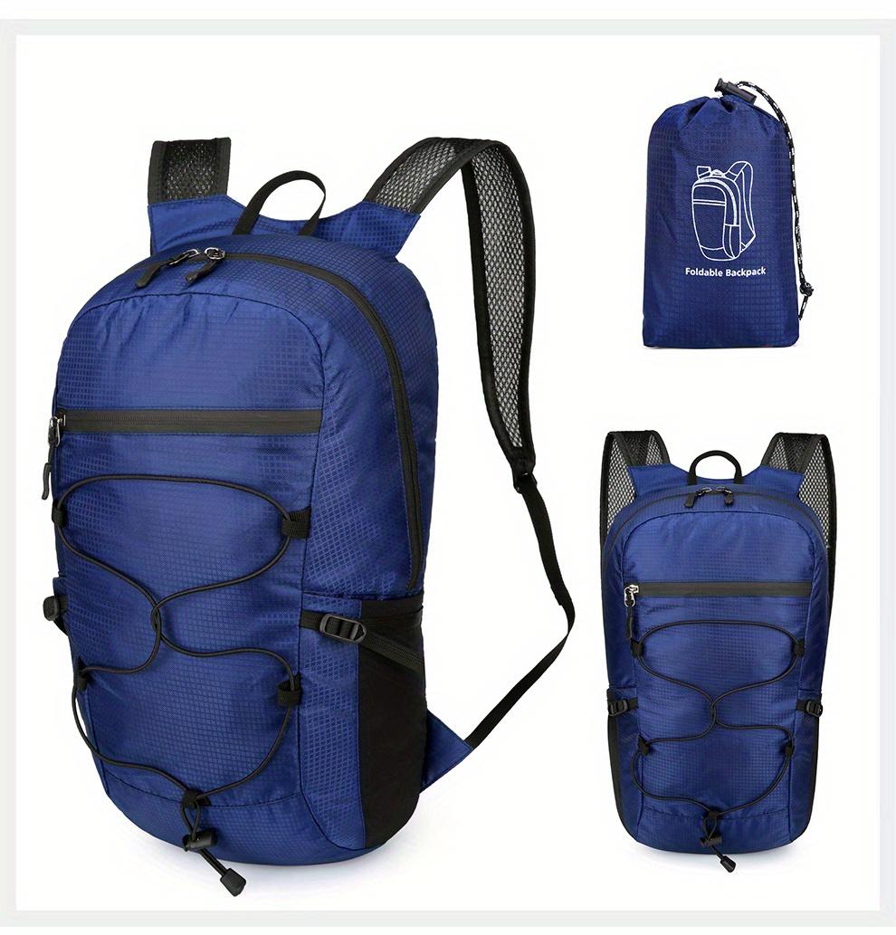 Ultra-Lightweight Foldable Backpack, Compact And Portable Outdoor Sports Backpack, Suitable for Hiking, Cycling, Travel, Business Trips, Commuting, And Fitness, Featuring Shock-Absorbing Breathable Shoulder Straps And Quick Folding for Easy