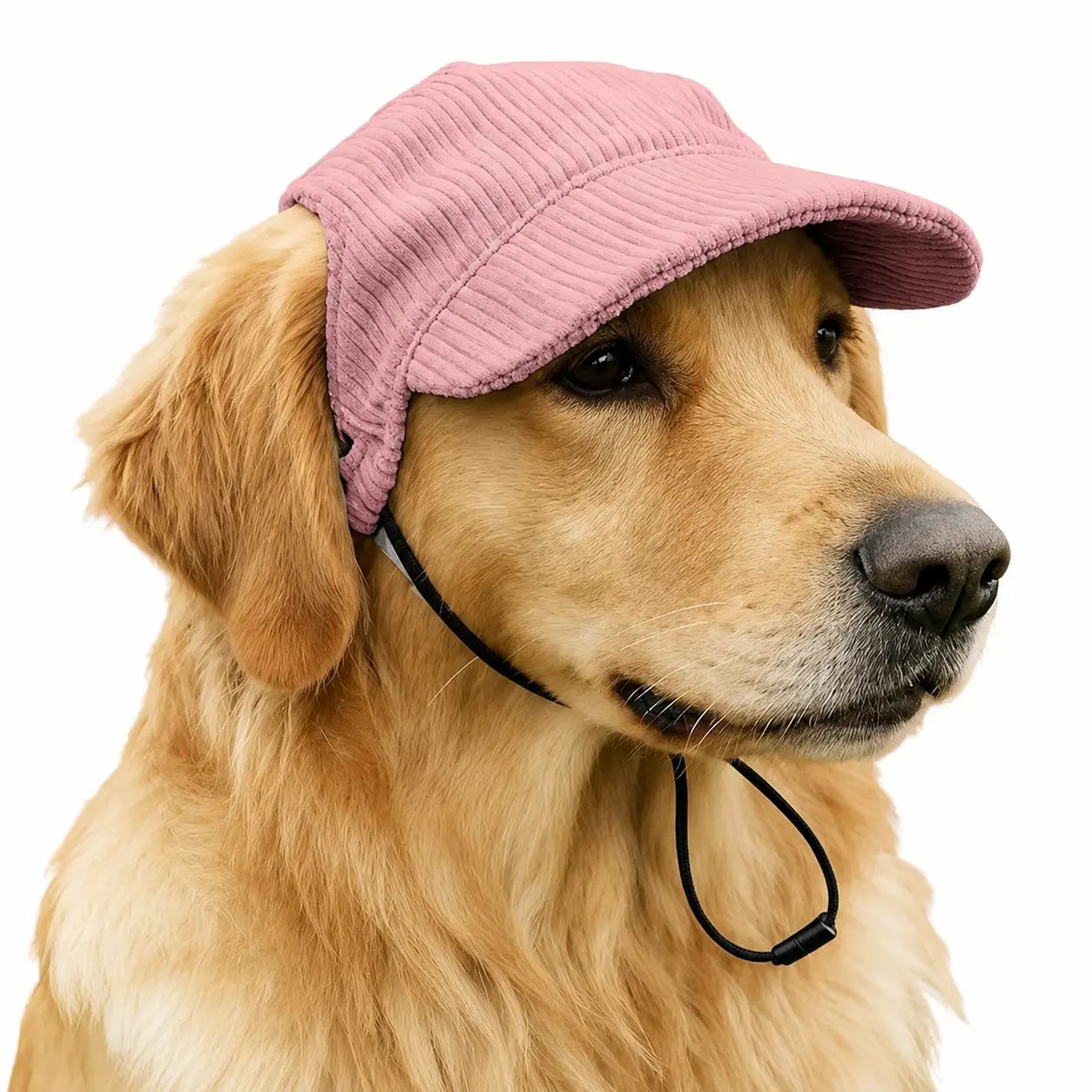 Adjustable Breathable Pet Hat for Medium to Large Dogs – Soft Mesh Design with Ear Ventilation, Ideal for Golden Retrievers, Labradors, and Other Big Breeds During Outdoor Walks or Summer Play